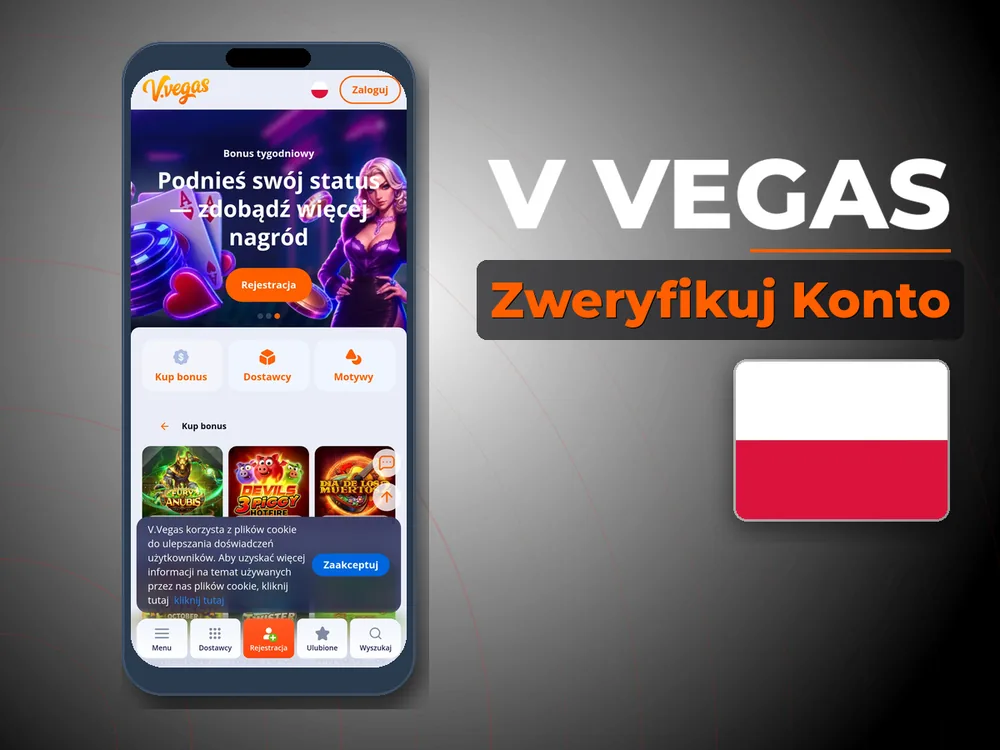 V Vegas - Zweryfikuj Konto