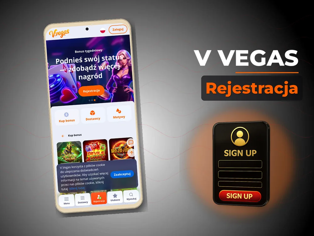 V Vegas - Rejestracja